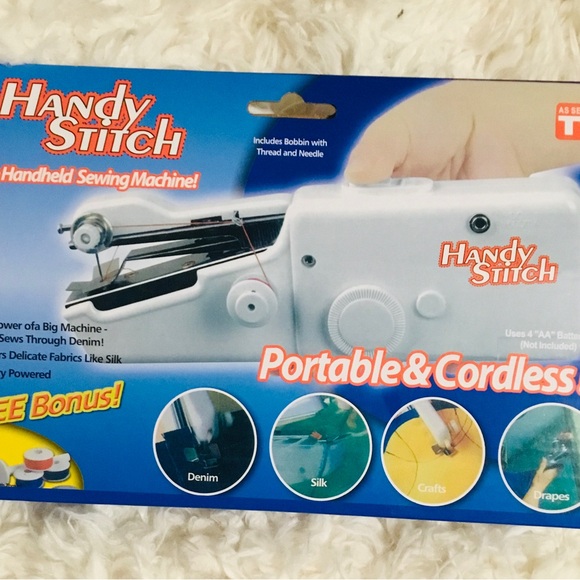Other - Handy Stitch Portable & Cordless Handheld Sewing Machine - White